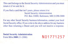 Load image into Gallery viewer, USA -  SSN  - (Social Security Card) Template – PSD File - Modern Home
