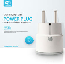 Load image into Gallery viewer, Smart Wifi Power Plug EU 16A 3680W With Power Monitor Timing Smart Home Wireless Socket Outlet Works With Alexa Echo Google Home - Modern Home
