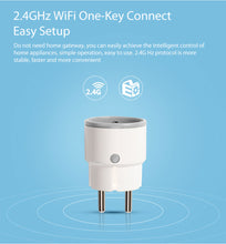 Load image into Gallery viewer, Smart Wifi Power Plug EU 16A 3680W With Power Monitor Timing Smart Home Wireless Socket Outlet Works With Alexa Echo Google Home - Modern Home
