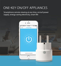 Load image into Gallery viewer, Smart Wifi Power Plug EU 16A 3680W With Power Monitor Timing Smart Home Wireless Socket Outlet Works With Alexa Echo Google Home - Modern Home
