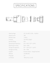 Load image into Gallery viewer, Smart Wifi Power Plug EU 16A 3680W With Power Monitor Timing Smart Home Wireless Socket Outlet Works With Alexa Echo Google Home - Modern Home

